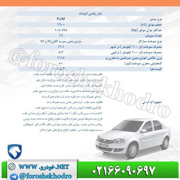 کاتالوگ تندر پلاس اتوماتیک